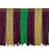 5 Yards of 6" Striped Multicolor Chainette Fringe Trim | 5 yard cut